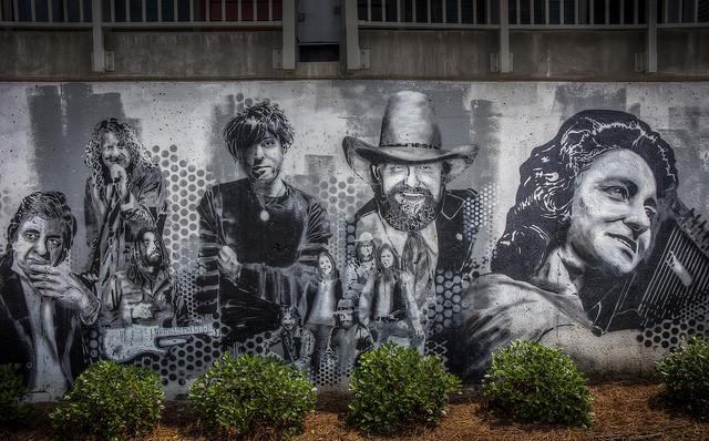 mural of country stars in nashville tennessee